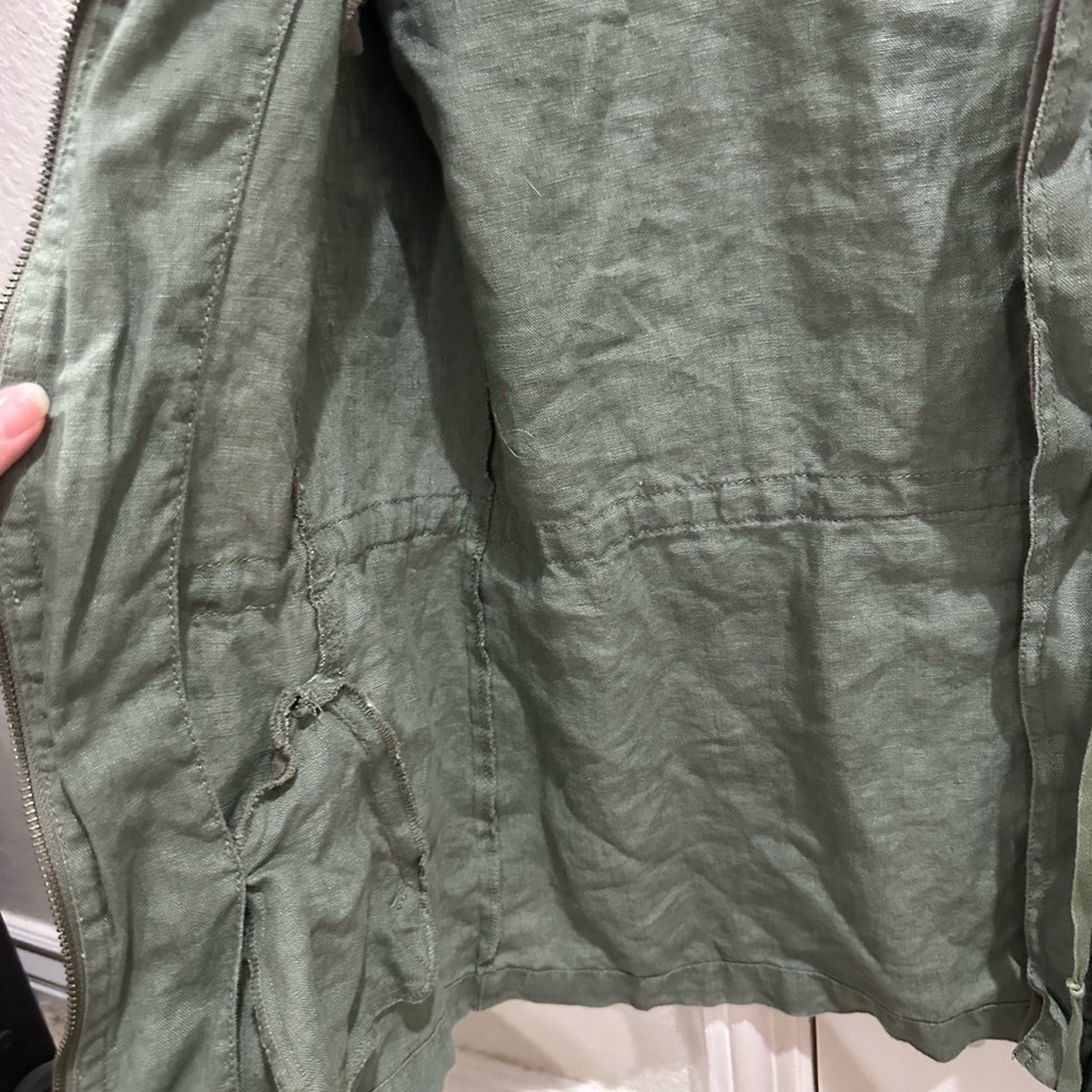Micheal Stars 100%linen Utility Jacket. Coastal, East Coast, Minimalist - Picture 9 of 13
